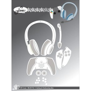 By Lene dies Gamer set St�rste 6,8x7,8cm