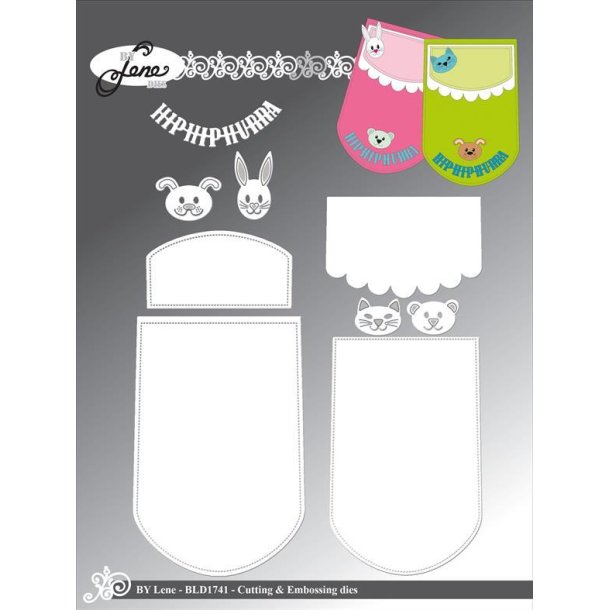 By Lene dies Cute banner St�rste 9x13,5cm