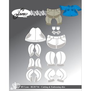 By Lene dies Accessories for BLD1727-5 St�rste 3,9x2,9cm