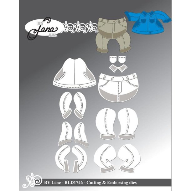 By Lene dies Accessories for BLD1727-5 St�rste 3,9x2,9cm