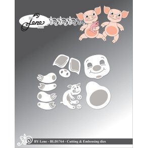 By Lene dies Baby pigs St�rste 2,6x2,4cm