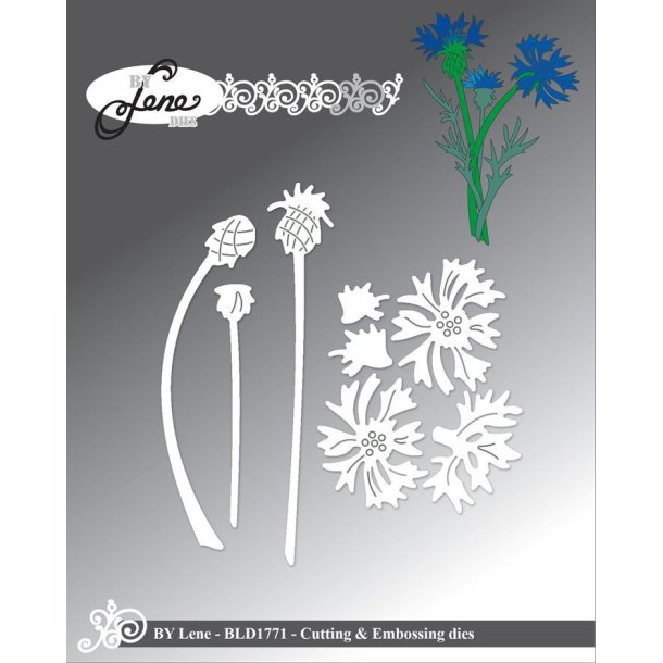 By Lene dies Cornflower St�rste 2,1x7,6cm