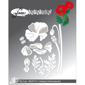 By Lene dies Poppies St�rste 4,1x3,5cm