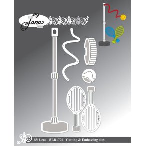 By Lene dies Pole tennis Bat 2,2x5cm