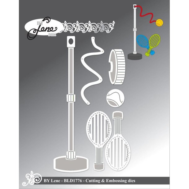 By Lene dies Pole tennis Bat 2,2x5cm