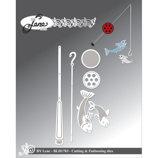 By lene dies Fishing rod Fiskestang 0,7x8,9cm