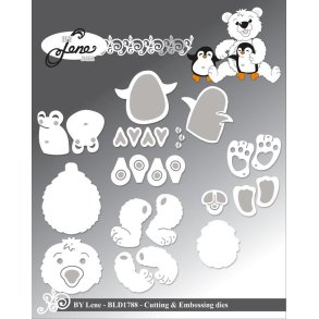By Lene dies Baby ice bear Ansigt 2,9x2,7cm