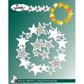 By Lene dies Star wreath 10,7x11,1cm