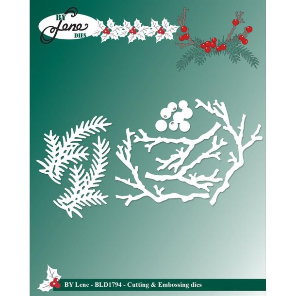 By Lene dies Branches and berries St�rste 5,7x4,7cm