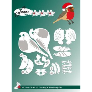 By Lene dies Christmas robin St�rste 6,5x5,5cm
