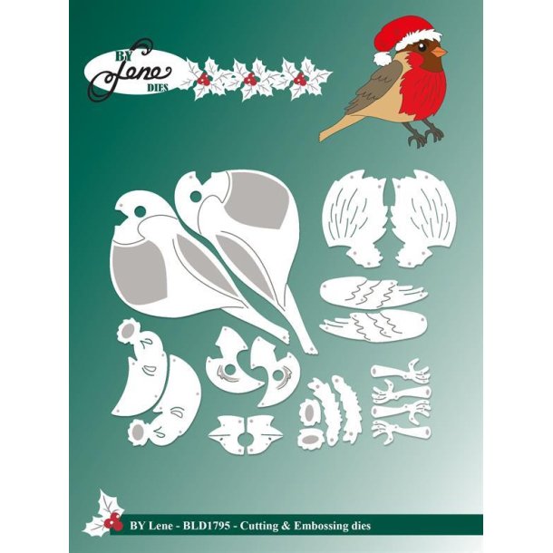 By Lene dies Christmas robin St�rste 6,5x5,5cm