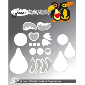 By Lene dies Toucan-Large St�rste 4,1x5,9cm