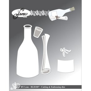 By Lene dies Message in a bottle Flaske 3,7x8,8cm