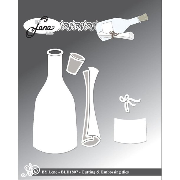By Lene dies Message in a bottle Flaske 3,7x8,8cm