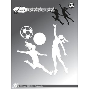 By Lene dies Girl silhouette Bold 2,9x2,9cm