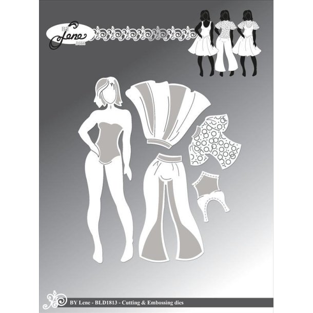 By Lene dies Girl dresses Pige 3,5x11,9cm