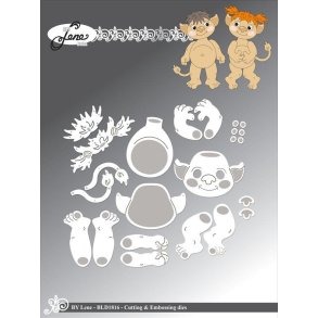 By Lene dies Trolls Ansigt 4,5x2,9cm