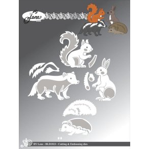 By Lene dies Forest friends Egern 4,5x4,9cm