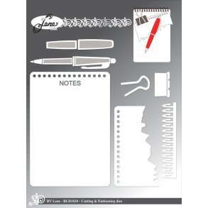 By Lene dies Notepad St�rste 7,7x11cm