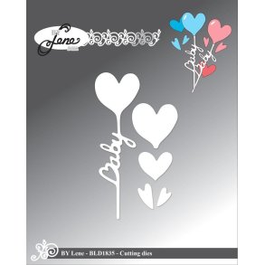 By Lene dies Baby balloon St�rste 2,5x8,3cm