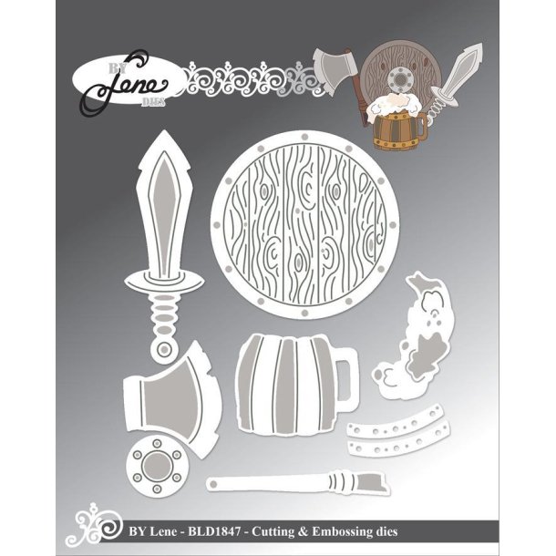 By Lene dies Acccessories for BLD1844 St�rste 5,1x5,1cm