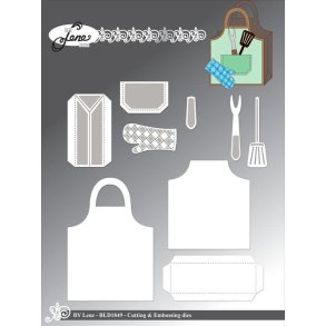 By Lene dies Apron box St�rste 7x10cm