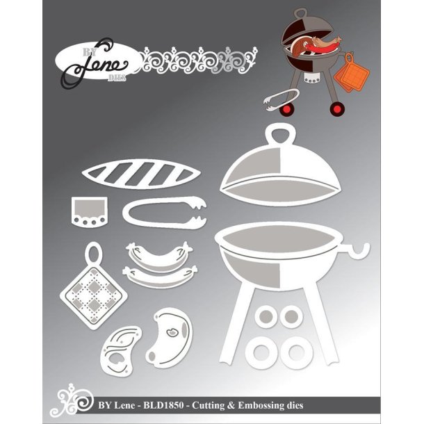 By Lene dies Barbeque St�rste 5,5x5,1cm