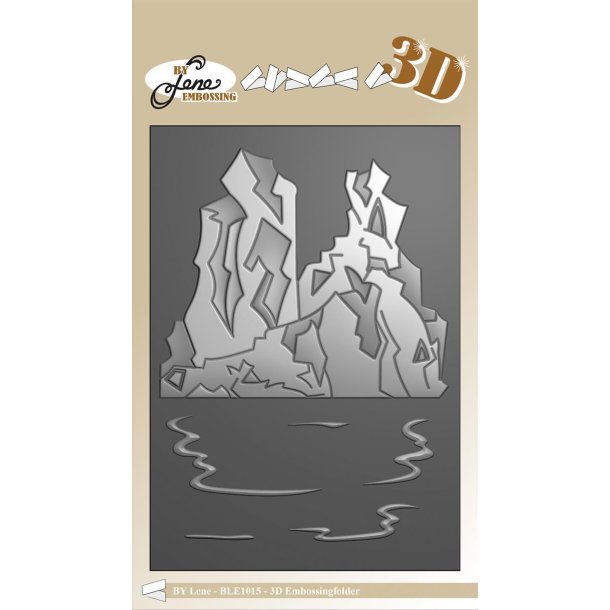 By Lene embossingfolder A6 Ice landcape