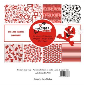 Lene design Danmark 3x8 design 15x15cm 200g