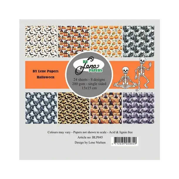 By Lene paperpad Halloween 3x8design 15x15cm 200g