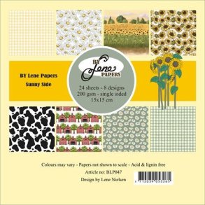 By Lene Paperpad Sunny side 24ark 15x15cm 200g
