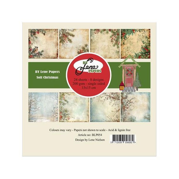 By Lene papers Soft Christmas 3x8design 15x15cm 200g