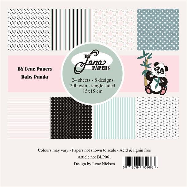 By Lene Baby Panda 24 ark 15x15cm 200g