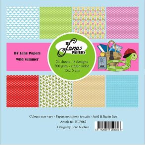 By Lene Wild summer 24 ark 15x15cm 200g
