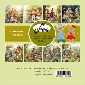 By Lene Troll Houses 24 ark 15x15cm 200g