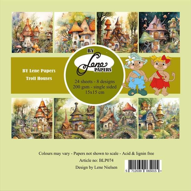 By Lene Troll Houses 24 ark 15x15cm 200g
