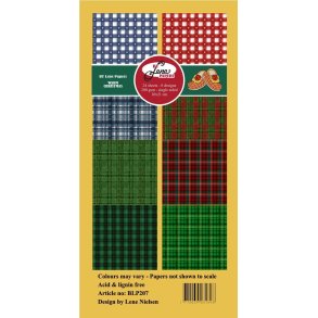 By Lene papirblok Slimcard Warm christmas 3x8 design 10x21cm 200g