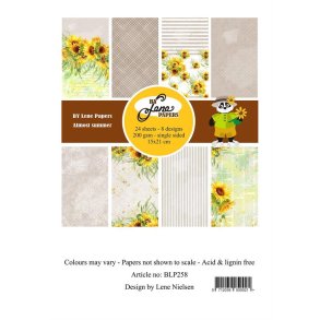 By Lene Paperpad Almost summer 3x8design 15x21cm 200g