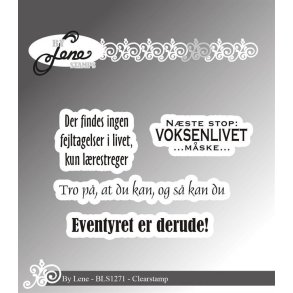 By Lene Danske tekster St�rste 3,2,3cm