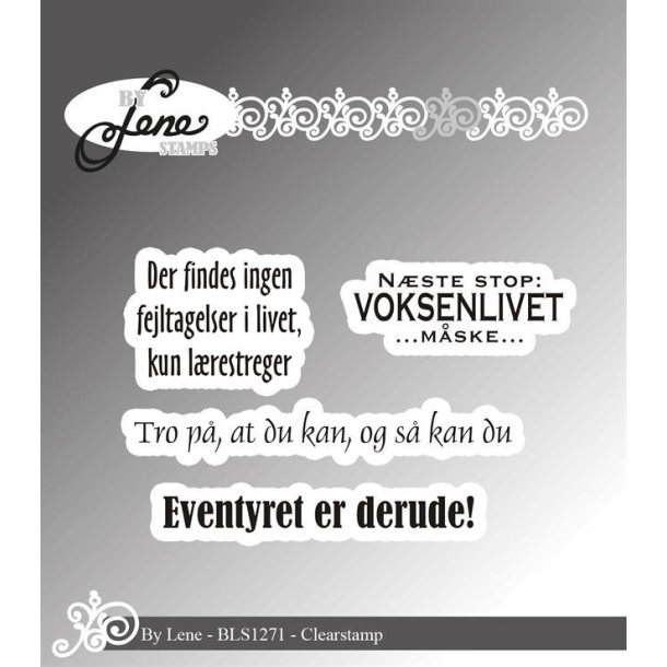 By Lene Danske tekster St�rste 3,2,3cm
