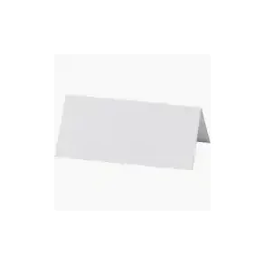 Bordkort 9x10 cm Hvid Falsede 10 stk