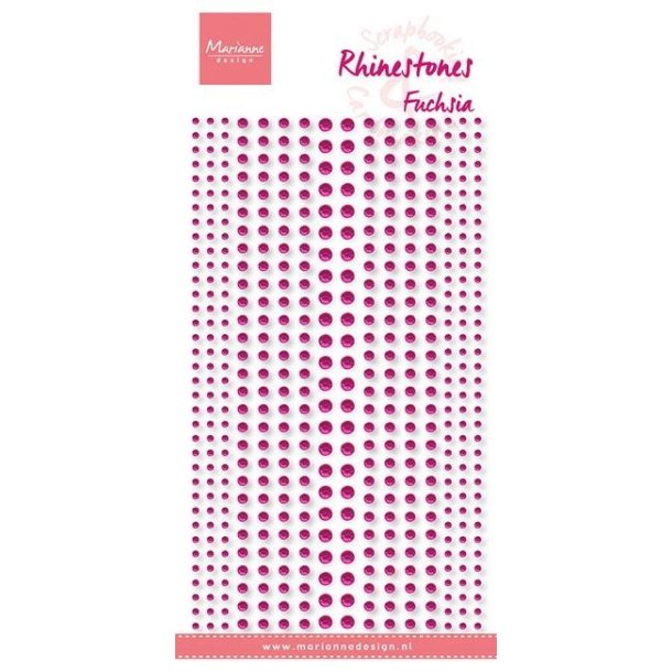 Marianne Design Rhinsten Fucshia 2-3-4mm 496stk