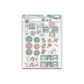  3D Yvonne Creatins Kat, elefant, giraf, bamse, harer, pingvin