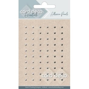Selvkl�bende halvperler 3 mm 3 gr� nuancer ca 60 stk