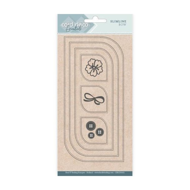 Card Deco dies Slimline bow 21x10cm