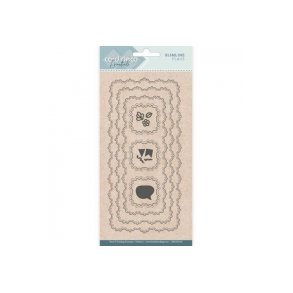 Card Deco dies Slimcard med flag 21x10cm