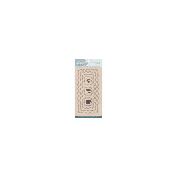 Card Deco dies Slimcard med flag 21x10cm
