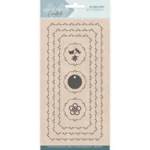 Card Deco dies Slimline butterfly 21x10cm