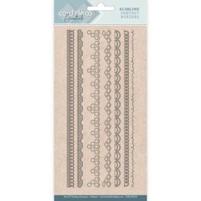 Card Deco dies Slimline fantasy borders 21x10cm