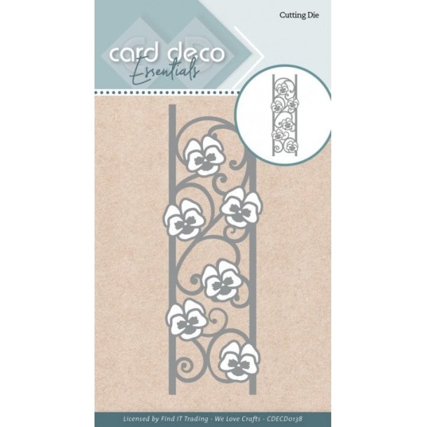 Car Deco dies Pansies border